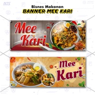✨READY DESIGN✨ BANNER MEE KARI - PENIAGA KEDAI / GERAI / MAKANAN (A1-AB007)