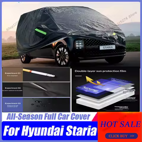 Full Car Cover Waterproof All Weather,For Hyundai Staria 2020-2025 Full Exterior Cover Outdoor Snow 