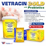 Unahco Vetracin Gold water soluble powder with probiotics vetracin gold powder 1kilo canister
