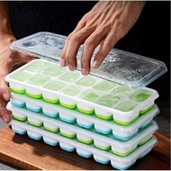 14-Cell Silicone Ice Tray with Lid FHT 【 T4 P27 A0 】