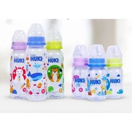 HUKI Orthodontic Flat Dot Milk Bottle 240ml Flat Huki Milk Bottle/ Huki Flat Dot Milk Bottle/ Huki s