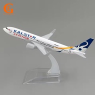 Indonesian KALSTAR Aviation Boeing 737 Aircraft Model B737 Diecast Solid Metal Plane Airplane Toy