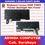Keyboard Lenovo ThinkPad E480 T490S E485 E490 E490S E495 L380 L390 L480 L480S Pointer Backlight Back