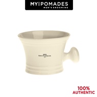 Edwin Jagger Ivory Porcelain Shaving Bowl With Handle- MENDATORY