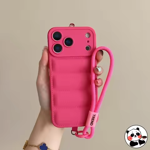 Down Jacket Casing With Strap For OPPO Reno 13F 12F 11F 13 12 11 10 A3 Pro A80 A79 A78 A98 A58 A57 A