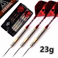 CUESOUL 3PCS 23g 25g 27g Dart Pin Brass Steel Tip Darts Needle With Red Dart Flights