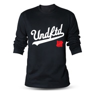 Long Sleeve T-Shirt Undefeated Streetwear Outfit Korean Baju Lelaki Tee Style Cotton Casual Tops Fas