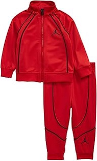 Boy`s Full Zip Jacket And Pants Tracksuit 2 Piece Set (Gym Red(65A013-R78)/Black, 12 Months)