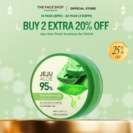 [THE FACE SHOP Official] Jeju Aloe Soothing Gel (300ml) - Aloe Vera, Korean, Facial, Body, After Sun