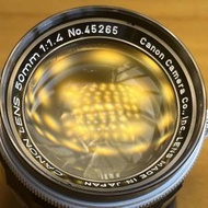 Canon 50mm f/1.4 LTM 旁軸鏡頭