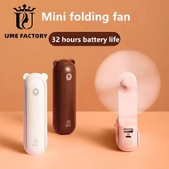 USB Foldable Mini Fan kipas mini fan portable fan rechargeable mini powerbank Handheld Hand Desk Mini Rechargeable Small