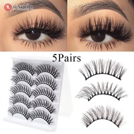 READY STOCK 3D Mink Handmade False Eyelashes Soft Comfortable 3D Multilayer Eye Lashes