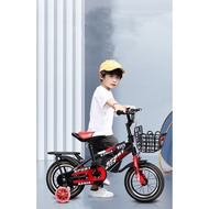 Children's bicycle pedal bicycle with auxiliary wheels is suitable for children aged 3-6-10