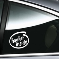 Hacker Inside Sticker for Car laptop Motorcycle