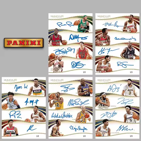 Panini Immaculate Quad Autographs Nba Anthony Davis O'neal Ja Morant Diy Homemade Basketball Star Tr