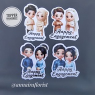 Topper engagement bouquet decoration