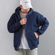 Mens Fashionable Zip-Up Hoodie Sweatshirt With Hundred Percent Zipper Design