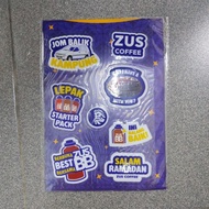 Sticker ZUS Coffee / McD / Chengdu (1 sheet)
