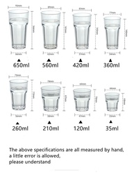 แก้วใสแตกแตกในเชิงพาณิชย์ แก้วพลาสติก แก้วเบียร์ แก้วใสสูง PC mug แก้วพลาสติก ไม่ใช่แก้ว