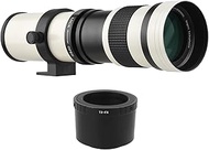MF Super Telephoto Zoom Lens F/8.3-16 420-800mm T2 Mount with FX-mount Adapter Ring 1/4 Thread Repla
