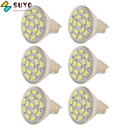 SUYO 6PCS GU4 LED Bulb, 3W 12V MR11 LED Bulb, Durable Glass Energy Saving Light Bulb Ceiling Lights