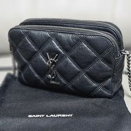 🖤Saint Laurent🖤  YSL小型相機包〈黑銀〉