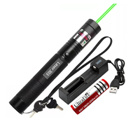 laser-303 USB Tactical Green Laser Pointer High Power Pen Laser Flashlight Laser pointer Adjustable 