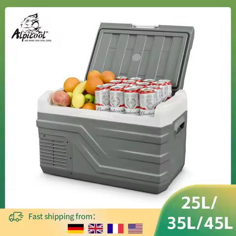 Alpicool NL 25L 35L 45L Car Refrigerator 12V Compressor Fridge Freezer 12/24V DC 100-240V AC Portabl