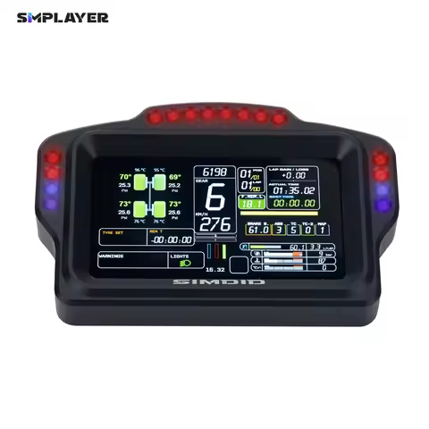 Simplayer SIMDID DV480 Pro V5 5-Inch Sim Racing Dashboard with Mounting Accessories for Simagic EVO 