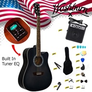 Washburn WA90CE Dreadnought Acoustic-Electric Guitar, USA brand. same size with Yamaha F310 acoustic