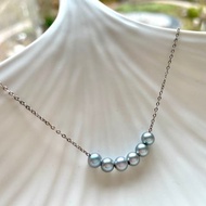 微笑 天然海水珍珠 真多麻 銀項鏈