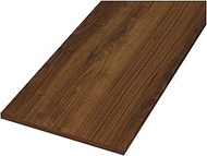 WOOD ONE STT0300H-D1I-DK Finished Shelf, Dark Brown Color (Walnut Pattern), Plywood, 4 Sided Edge Ta