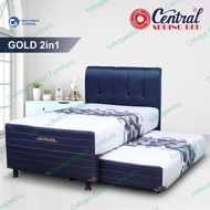 Central Spring Bed Full Set 2in1 Gold Ukuran 120 x 200