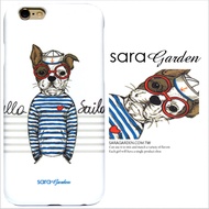 【Sara Garden】客製化 手機殼 蘋果 iPhone6 iphone6S i6 i6s 手繪 海軍風 鬥牛犬 保護殼 硬殼