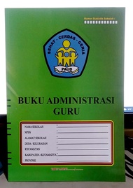 Buku administrasi Guru untuk TK - Paud
