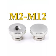 304 Stainless Steel Knurled High Nut M2-M12 (DM) (Y6) (x6)