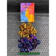 Y15 Y16  Tayar Shaft Rear Sap Belakang Y15ZR Nut Stainless Steel 100%Thailand Titanium Gold