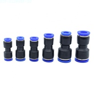 Secure Connection Straight Push In Fittings 4mm to 16mm Pneumatic Line Tube Hose