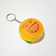 GANTUNGAN Squishy Keychain Burger model Laughter Laughter
