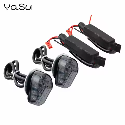 Motorcycle Turn Signal Indicator LED Light with Resistor Converter for Yamaha YZF R1 R6 R7 R1M