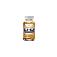 Daitea Vitamin D3 K2 5000 IU (125 mg) Vitamin D supplement promotes bone teeth muscle and immune sys