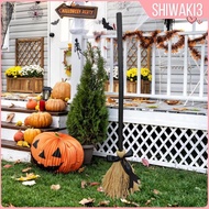 [Shiwaki3] Halloween Witch Broom, Spooky Sounds Light Up Moving Dancing Broom, Witch