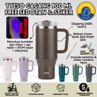 Tyeso Stainless Steel Tumbler with Handle 900ML FREE STICKER Original Tyeso Tumbler with Handle 900M