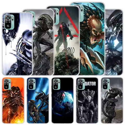 Alien Vs Predator Painted Soft Case For Xiaomi Redmi Note 14 13 12S 11S 10S 12 Pro Plus Phone Cover 