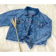 Levis Jacket crop snowblue Color