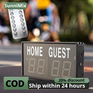 Digital Scoreboard Electronic Scoreboard LED Score Counter Score Board Score for Baseball Volleyball