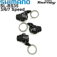 Shimano Tourney SL-RS35ปฏิบัติตามตัวเปลี่ยนเกียร์จักรยาน3/6/7 Speed 18/21 Speed SL RS35อะไหล่จักรยานเสือภูเขาพับได้