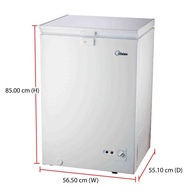 *FREE SHIP TODAY* Midea Chest Freezer WD-130L/130WA (99L)(PETI BEKU / PETI AIS)