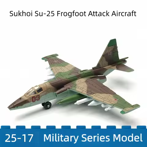 1/72 Creative Military Series Building Blocks Sukhoi Su-25 Attack Aircraft Model Frogfoot Jet Kit To