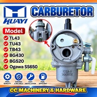 Original HUAYI Carburetor (21mm) TB43 TL43 TU43 TB52 Brush Cutter BG430/430DT/SR430 SS650/3wf-3aMit 